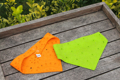 Eyelet Cat Bandana | Stylish & Breathable Cotton Accessory for Cats